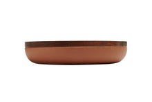 Load image into Gallery viewer, VVD pottery 30cm rouille ceramic 5cm high / lid 2cm walnut