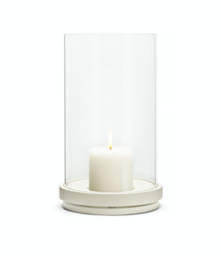 NEW candle holder white lacquered