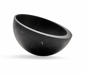 Bowl black marble