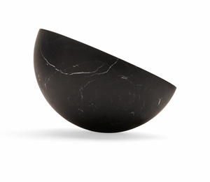 Bowl black marble