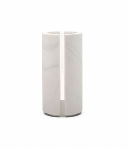 Vase white marble