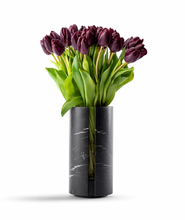 Load image into Gallery viewer, Vase black marble