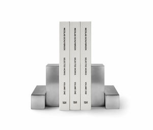 Book-ends in pewter