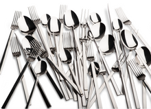 Load image into Gallery viewer, Cutlery with 5 prong fork / set of 4 x 6 pieces each